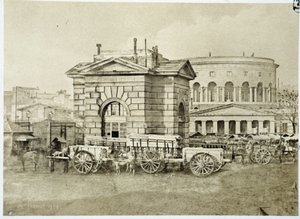 Barriere de Pantin la Villette i "" the barriers of Paris"" fotografi av Gouviot av French Photographer