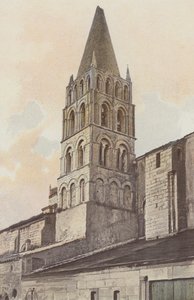Bassac, kirkens klokketårn av French Photographer