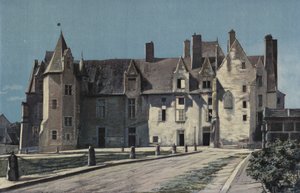Bauge, Chateau (Rådhuset og Gendarmeriet), Sammen på torget av French Photographer
