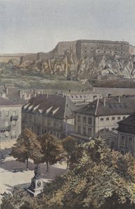 Belfort, Place dArmes og Chateau av French Photographer