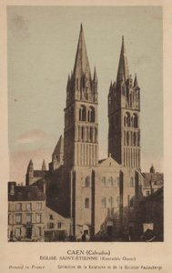 Caen, Saint Etienne-kirken av French Photographer
