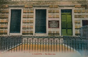 Calcutta - Det svarte hullet. Postkort sendt i 1913. av French Photographer