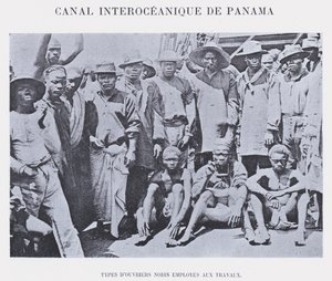 Canal Interoceanico De Panama (s/hvitt bilde) av French Photographer