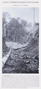 Panama Interoceanic Canal, Culebra Works (s/hv-bilde) av French Photographer