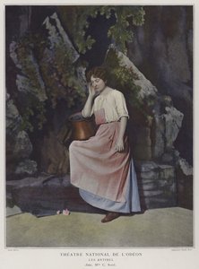 Cecile Sorel som Jane i Les Antibel (farget bilde)