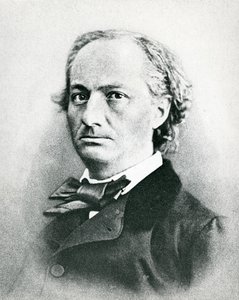 Charles Baudelaire (1821-67) (s/hvitt-bilde) av French Photographer