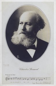 Charles Gounod , fransk pianist og komponist (s/hvitt foto) av French Photographer