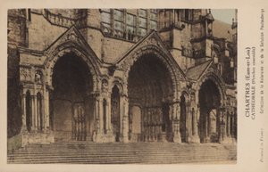 Chartres, Eure-Et-Loir, katedral, veranda sammen av French Photographer