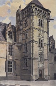 Chemaze, Chateau de Saint-Ouen, tårnet i trappen av French Photographer