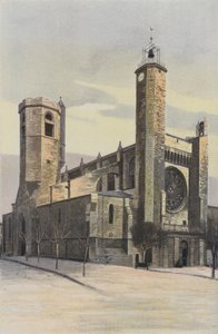 Clermont-LHerault, kirke, ensemble N O av French Photographer