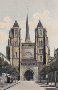 Dijon, Cathedrale Saint-Benign, Fasade O av French Photographer