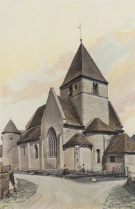 Druyes, Church, Together S E av French Photographer