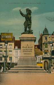 Dunkirk - Statue av Jean Bart. Postkort sendt i 1913. av French Photographer