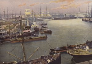 Dunkirk, utsikt over havnen av French Photographer