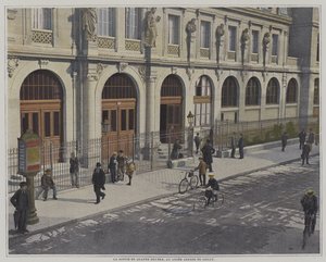 Slutt på skoledagen klokken fire, Lycee Janson de Sailly, Paris (fargebilde) av French Photographer