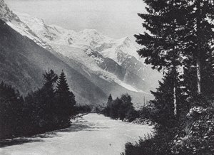 Environs de Chamonix (s/hvitt bilde) av French Photographer