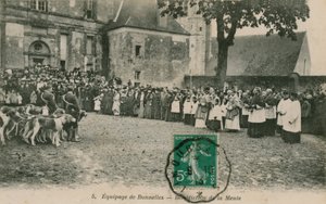 Mannskapet på Bonnelles - Benediction de la Meule. Postkort sendt i 1913. av French Photographer