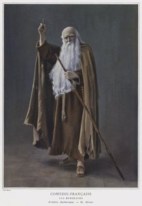 Eugene Silvain som Frederick Barbarossa i Les Burgraves (farget bilde)