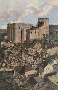 Cliff, Le Chateau, Utsikt tatt fra Mont Mirat av French Photographer