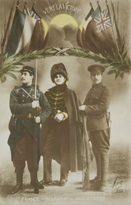 Første verdenskrig, allianse Frankrike - Belgia - England, 1900-tallet (bilde) av French Photographer