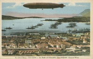 Flåte- og sperreballong ved Toulon, Cote D'Azur (fargebilde) av French Photographer