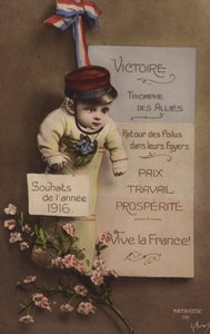Fransk nyttårskort, 1916 av French Photographer