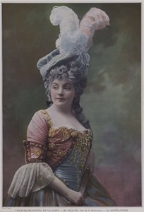 Gabrielle Rejane i tittelrollen i La Montansier (farget bilde)