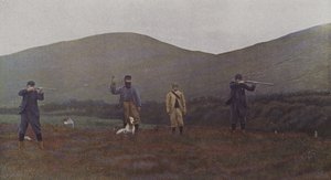 Rypeskyting i Skottland (fargebilde) av French Photographer