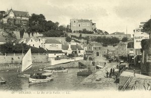 Harbour, Dinard (s/hvitt bilde) av French Photographer
