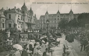 Hotel de Paris Monte-Carlo i Monte Carlo, Monaco, Frankrike. Postkort sendt i 1913. av French Photographer