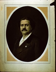 imp. Lemercier & Co. portrett av en mann (sepia-bilde) av French Photographer