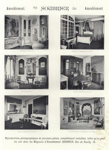Innvendig utsikt over rommene av French Photographer