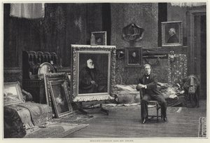 Jean-Joseph Benjamin-Constant i verkstedet sitt av French Photographer