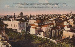 Jerusalem, St Anne-kirken og tempelområdet av French Photographer