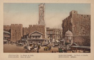 Jerusalem, Jaffa-porten av French Photographer