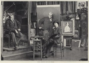 Jules Lefebvre i verkstedet sitt av French Photographer