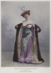 Juliette Mealy , fransk skuespiller og sanger (farget bilde) av French Photographer