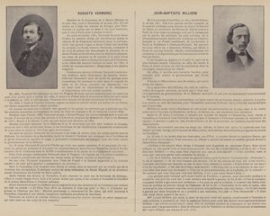 Paris-kommunen, Auguste Vermorel, Jean-Baptiste Milliere (s/hvitt-bilde) av French Photographer