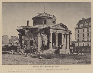 Paris-kommunen, Rotonde De La Barriere Du Combat (s/h-bilde) av French Photographer