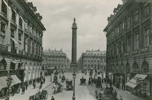 La Place Vendome, Place Vendome (fotogravyr) av French Photographer