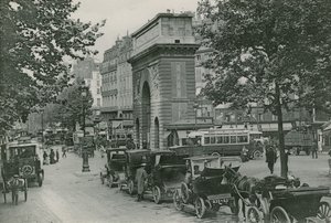 La Porte Saint-Martin, Saint-Martin-porten (fotogravyr) av French Photographer