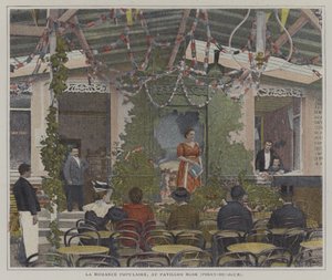 La Romance Populaire på Pavillon Rose, Point-du-Jour, Paris (fargebilde) av French Photographer