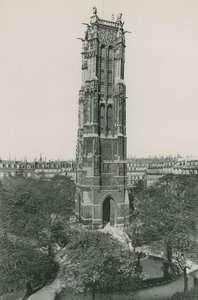 La Tour Saint-Jacques, Saint-Jacques-tårnet (fotogravyr) av French Photographer