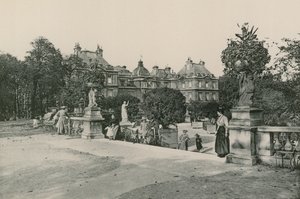 Le Jardin du Luxembourg, Luxembourg-hagen (fotogravure) av French Photographer