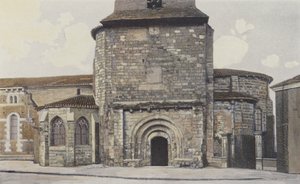 Le Mas-DAgenais, kirke, fasade S av French Photographer
