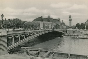 Pont Alexandre III et le Grand Palais, Alexandre Bridge og Great Palace (fotogravyr) av French Photographer
