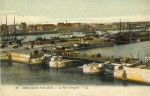 Pont Marguet, Boulogne-sur-Mer (fargebilde) av French Photographer