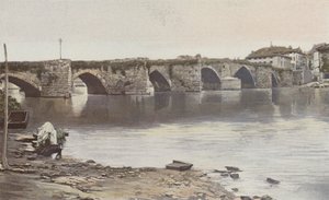 Limoges, Pont Saint-Martial, utsikt tatt oppstrøms (venstre bredd av Vienne) av French Photographer
