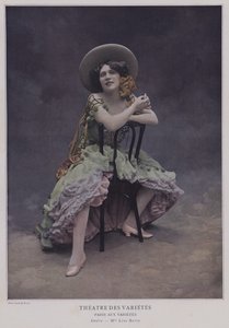 Lise Berry , fransk skuespillerinne (farget bilde)