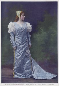 Louise Grandjean som Desdemona i Othello (farget bilde)